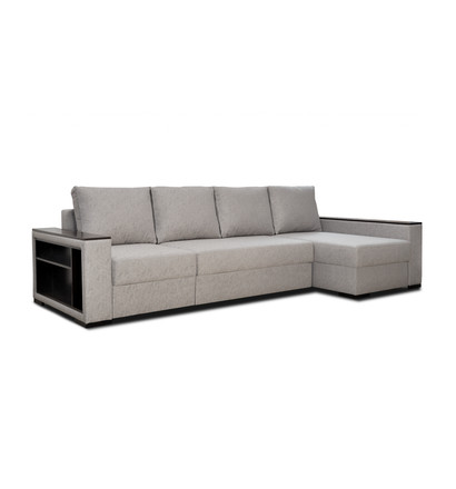 Угловой диван Неаполь-Люкс +50 с/п (серый)